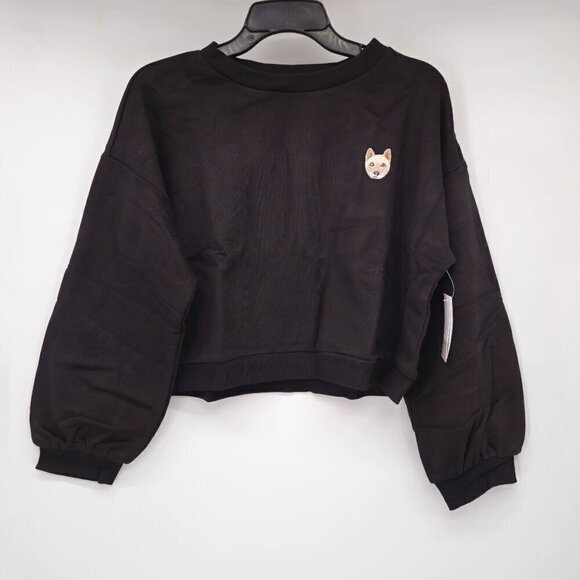 Bp Black CROP DOG SWEATSHIRT - Picture 2 of 11
